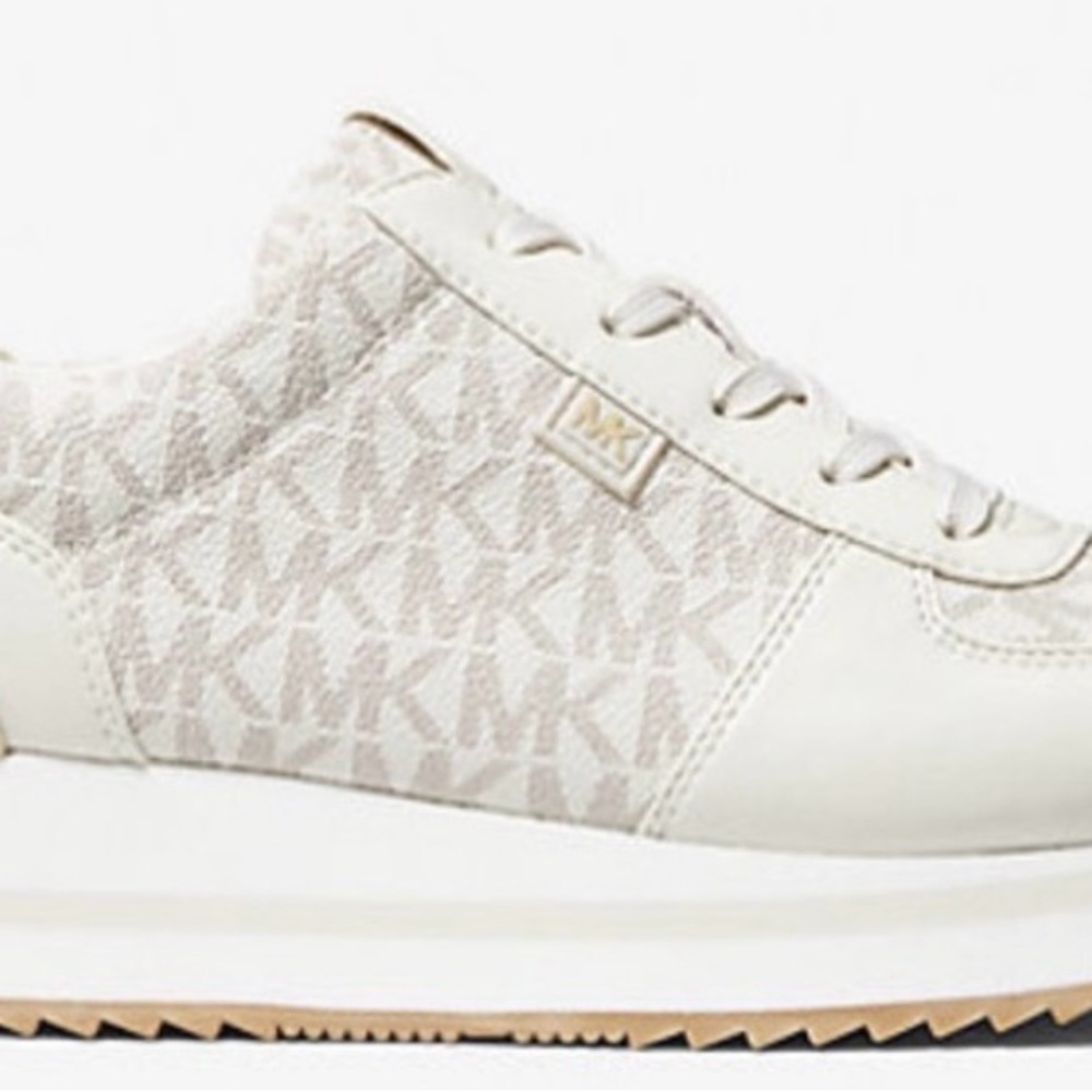 Michael Kors Cream and White Sneakers